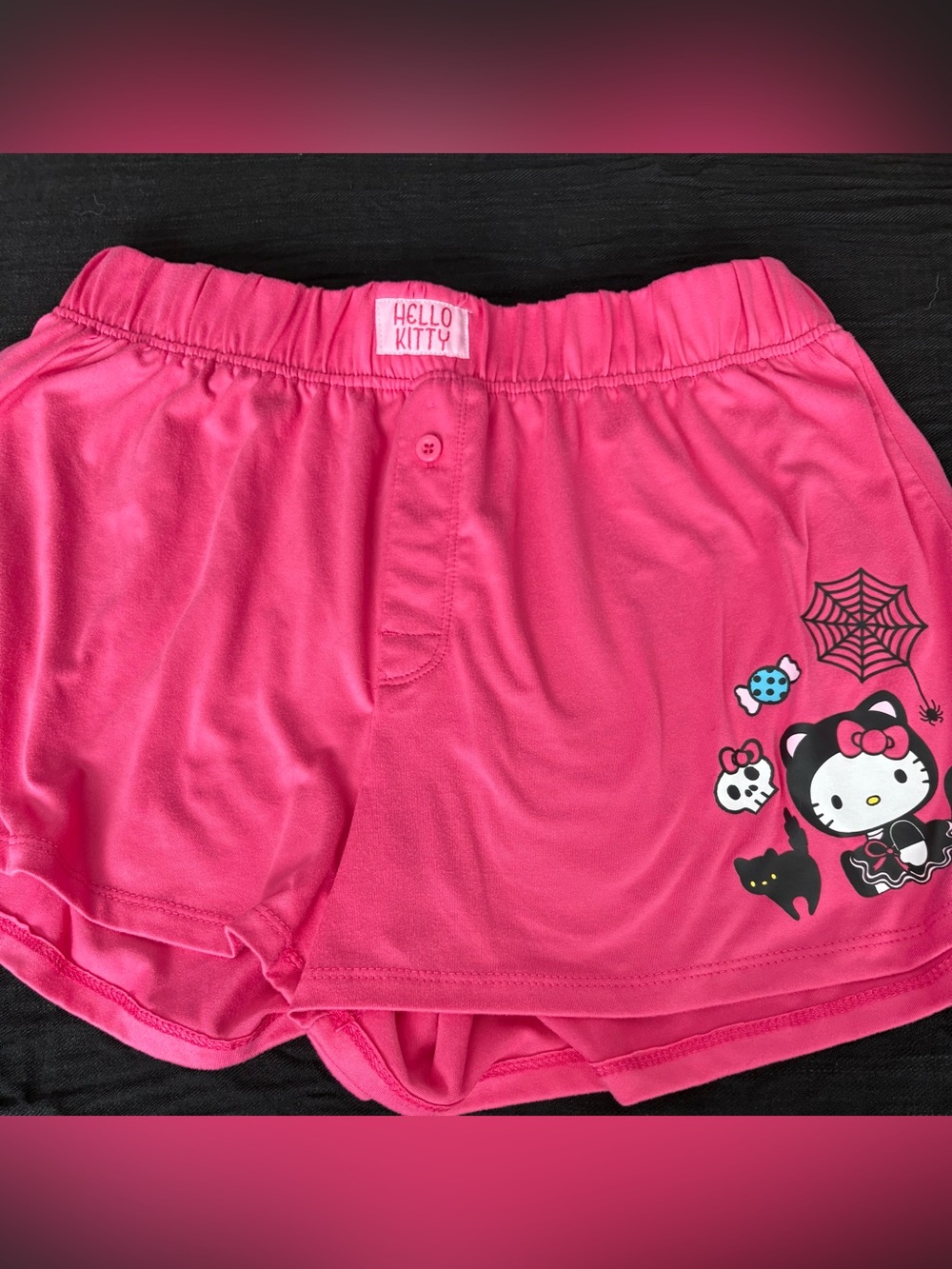 Hello Kitty Hot Pink Halloween Shorts